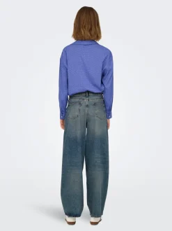 Hot ONLBAXTER Mellemhøj talje Wide leg fit Jeans Dame Jeans|Jeans