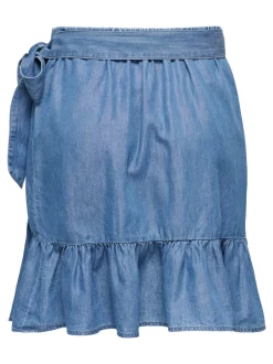 Clearance ONLBEA Denim Denim-nederdel Kort nederdel Dame Nederdele|Denimnederdele