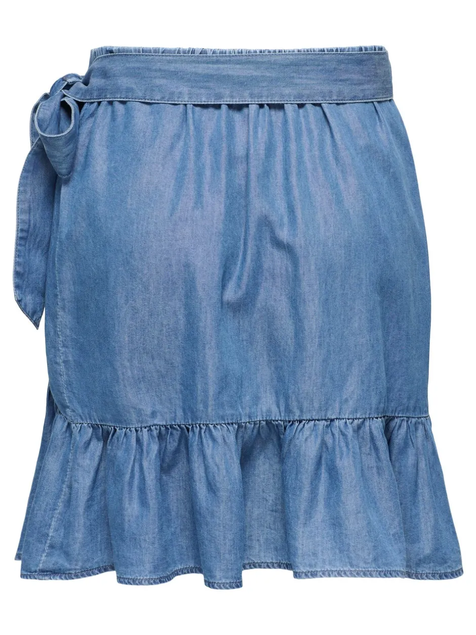 Clearance ONLBEA Denim Denim-nederdel Kort nederdel Dame Nederdele|Denimnederdele