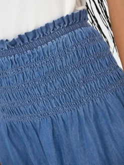 New ONLBEA Denim-nederdel Midinederdel Dame Nederdele