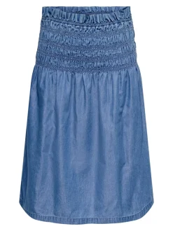 New ONLBEA Denim-nederdel Midinederdel Dame Nederdele