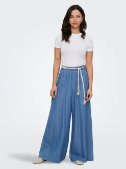 Hot ONLBEA Høj talje Wide leg fit Jeans Dame Jeans|Jeans