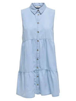 Outlet ONLBEA Kort kjole Dame Kjoler|Double Denim