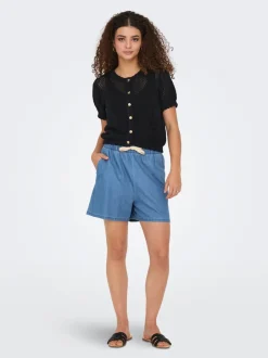New ONLBEA Straight fit Denim-shorts Dame Shorts|Double Denim