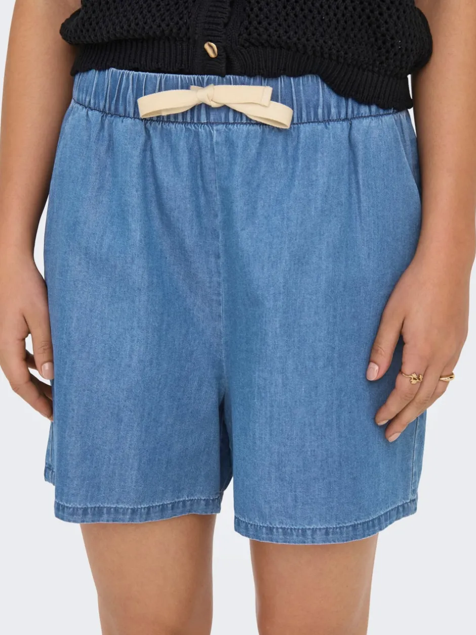 New ONLBEA Straight fit Denim-shorts Dame Shorts|Double Denim