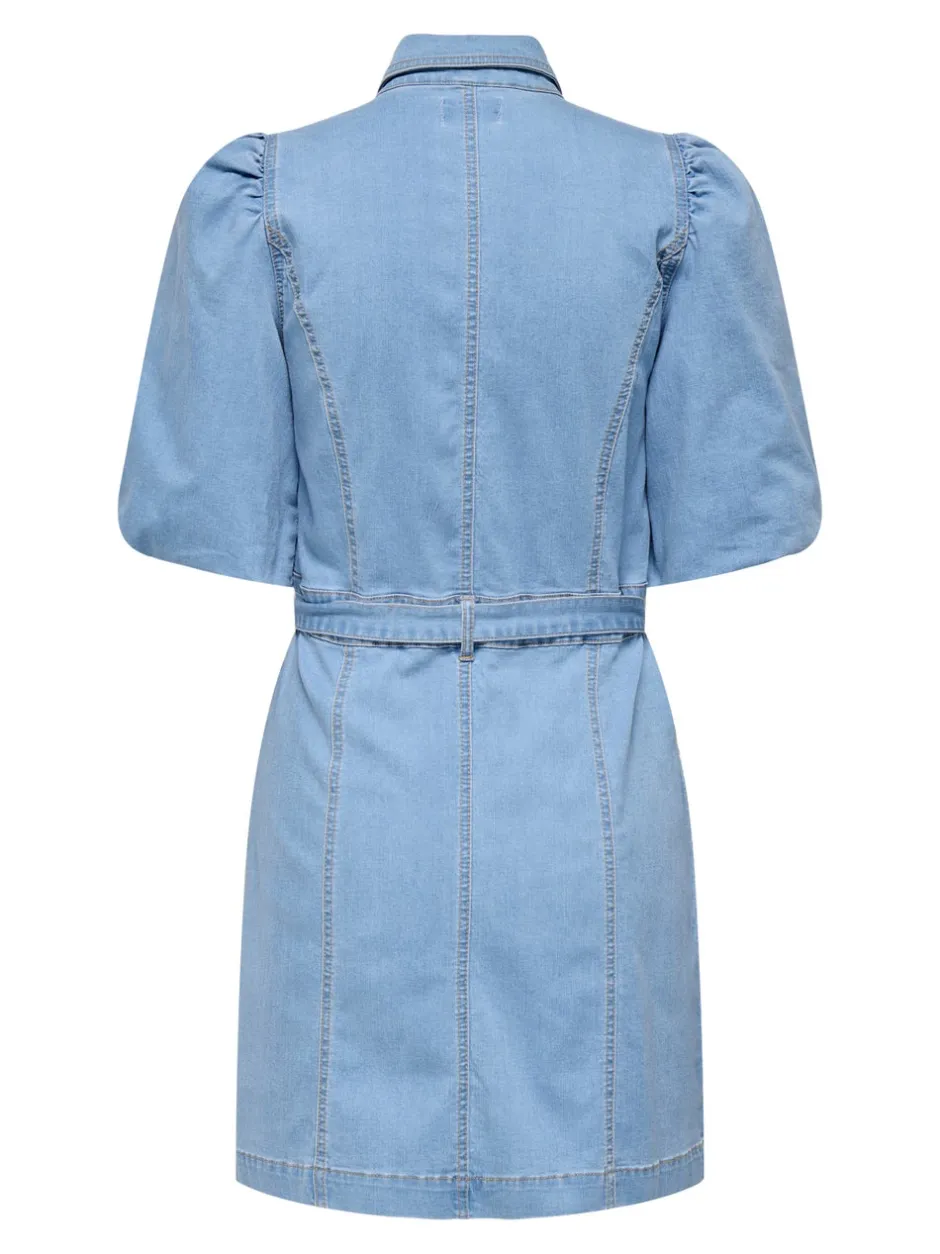 Hot ONLBELIS Midikjole Dame Kjoler|Double Denim