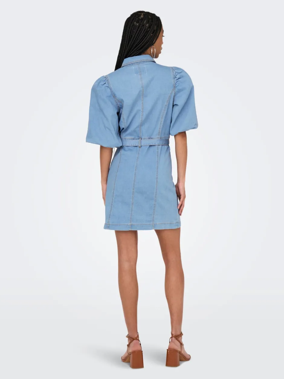 Hot ONLBELIS Midikjole Dame Kjoler|Double Denim