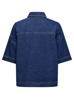 Online ONLBELLE Denim-skjorte Dame Double Denim|Skjorter
