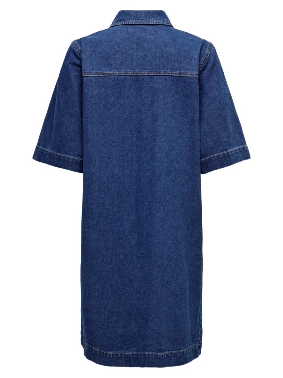 Sale ONLBELLE Kort kjole Dame Kjoler|Double Denim