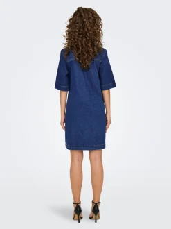 Sale ONLBELLE Kort kjole Dame Kjoler|Double Denim