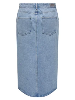 Sale ONLBIANCA Denim Denim-nederdel Midinederdel Dame Nederdele|Denimnederdele