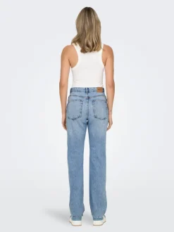Clearance ONLBILLIE Høj talje Straight fit Jeans Dame Jeans|Jeans