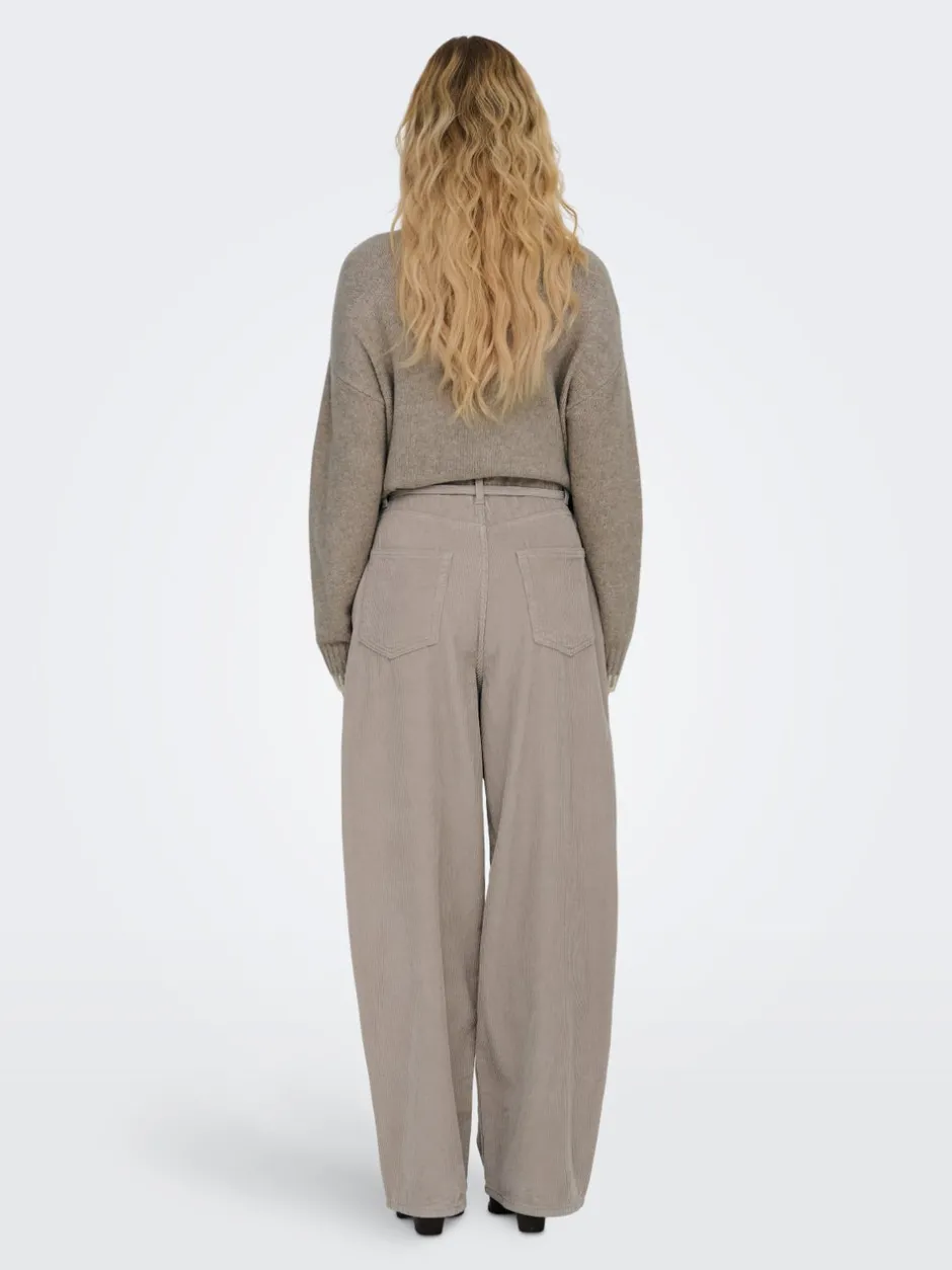 Best ONLBLEECKER Baggy fit Bukser i wide fit Dame Bukser