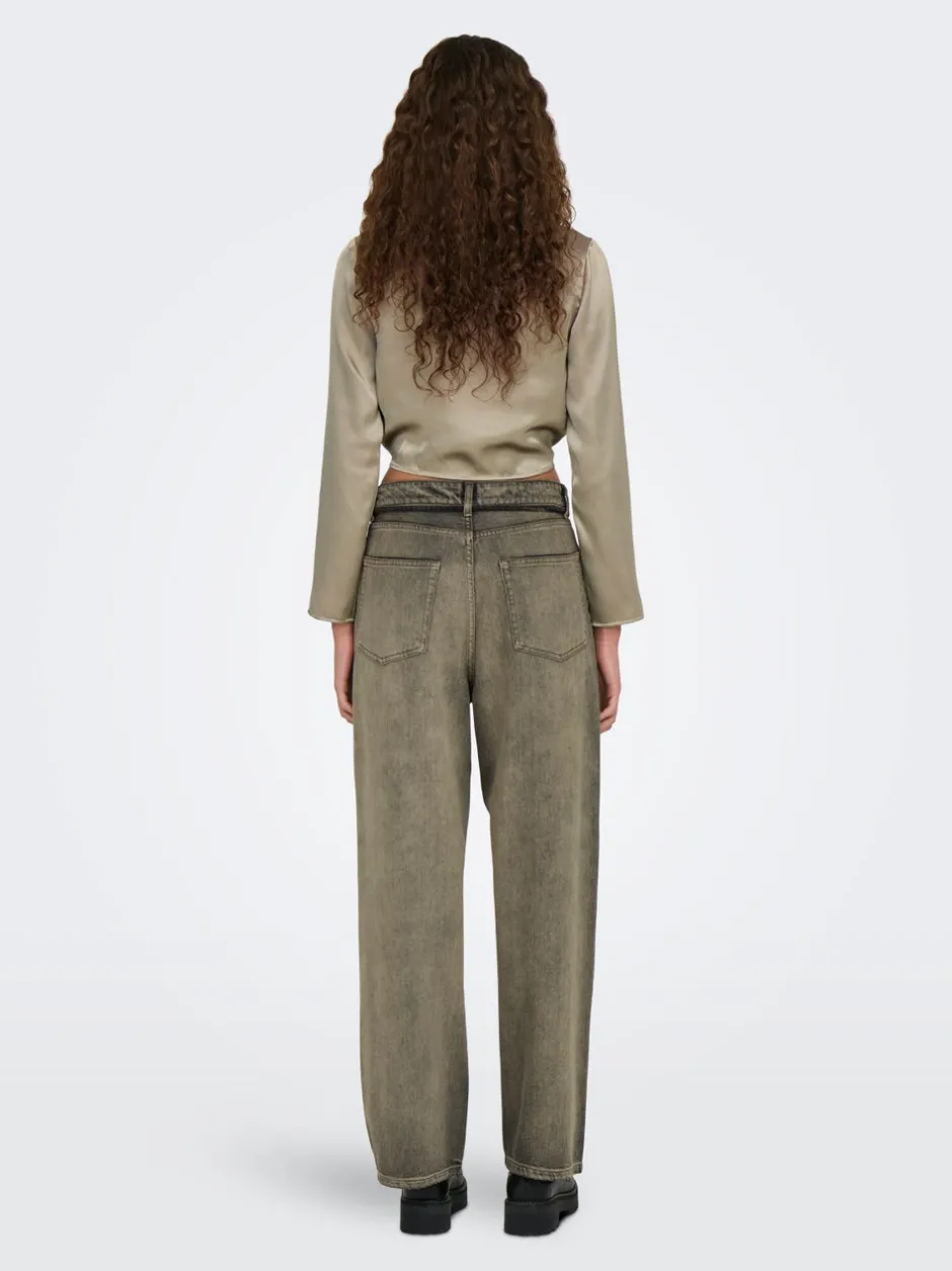 Online ONLBLEECKER Mellemhøj talje Loose fit Jeans Dame Jeans|Jeans