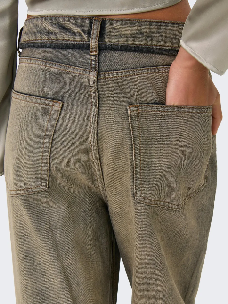 Online ONLBLEECKER Mellemhøj talje Loose fit Jeans Dame Jeans|Jeans