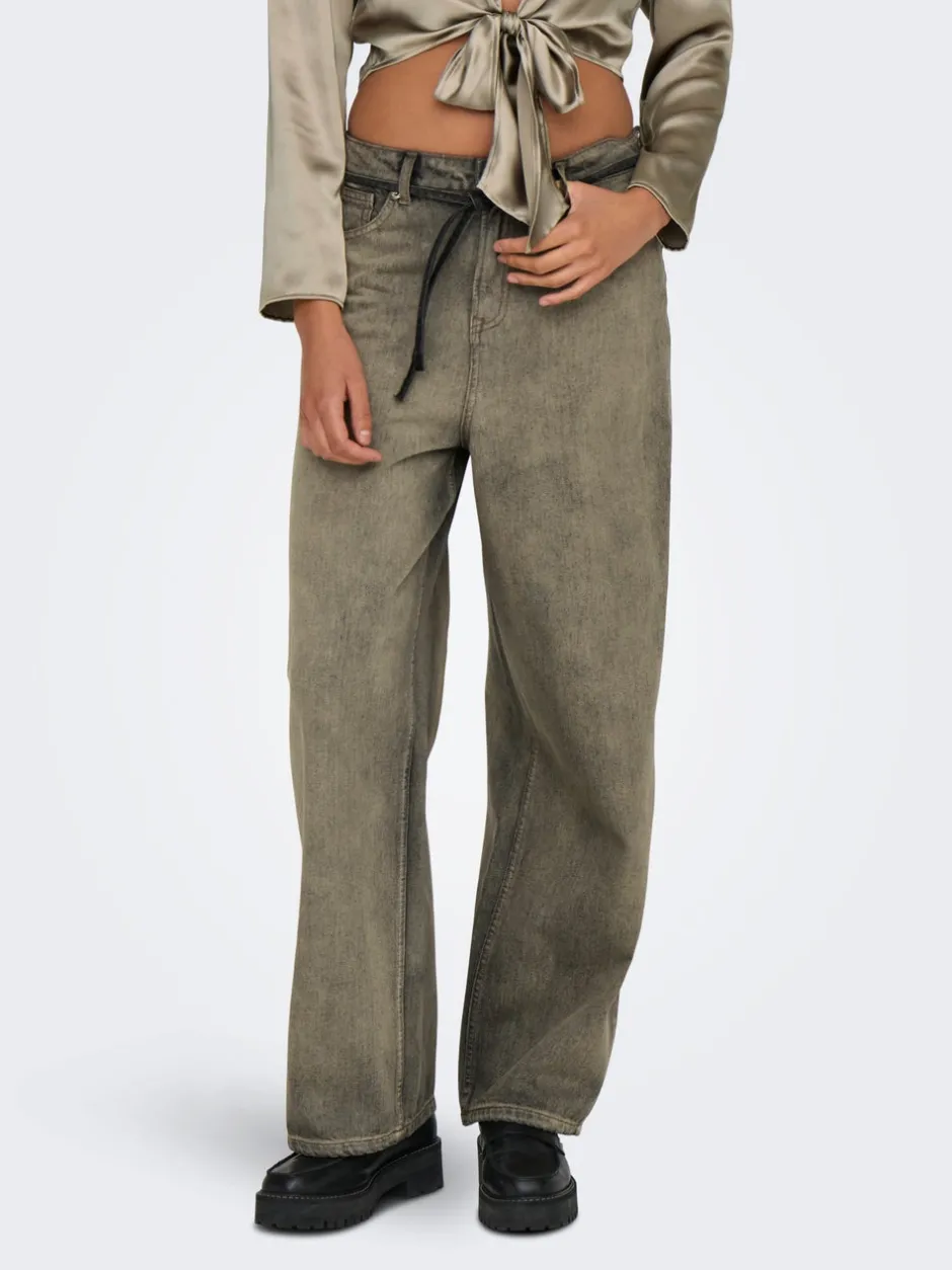 Online ONLBLEECKER Mellemhøj talje Loose fit Jeans Dame Jeans|Jeans