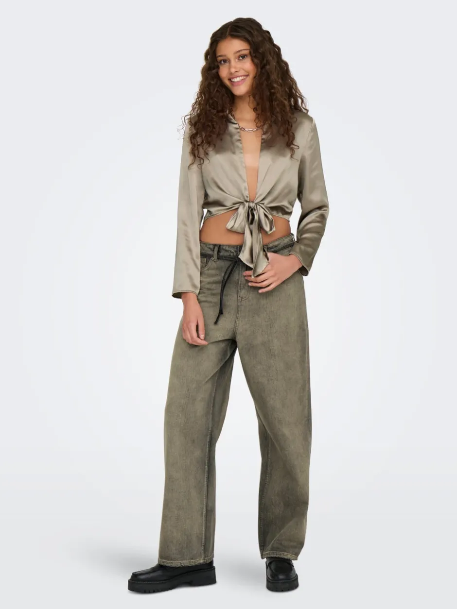 Online ONLBLEECKER Mellemhøj talje Loose fit Jeans Dame Jeans|Jeans
