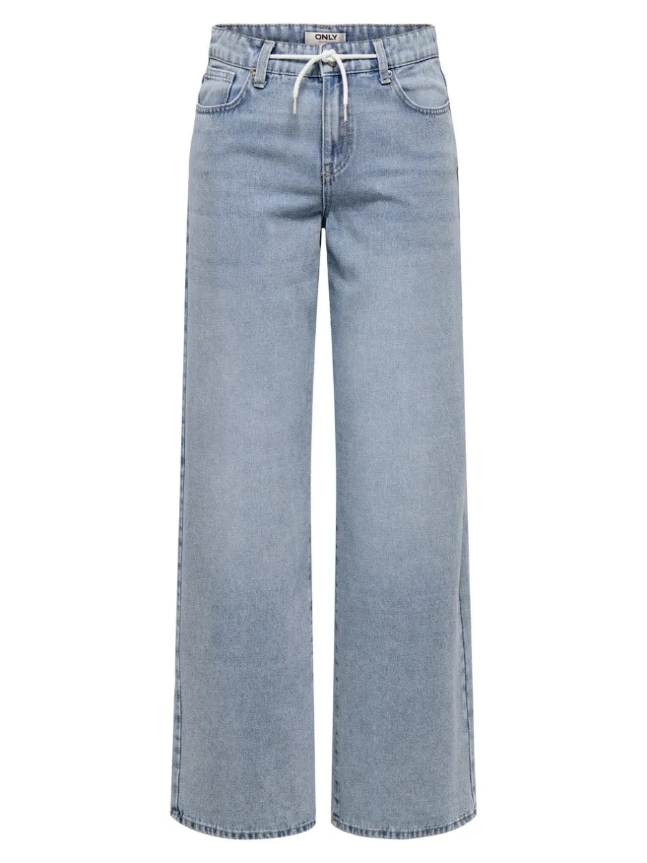 Best ONLBLISS Mellemhøj talje Wide leg fit Jeans Dame Jeans|Jeans