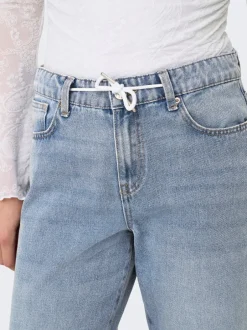 Best ONLBLISS Mellemhøj talje Wide leg fit Jeans Dame Jeans|Jeans