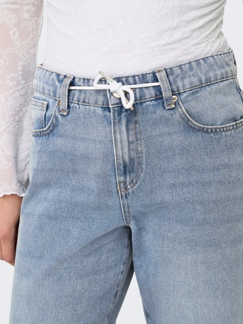 Best ONLBLISS Mellemhøj talje Wide leg fit Jeans Dame Jeans|Jeans