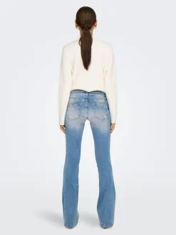Best ONLBLUSH Lav talje Flared fit Jeans Dame Jeans|Jeans