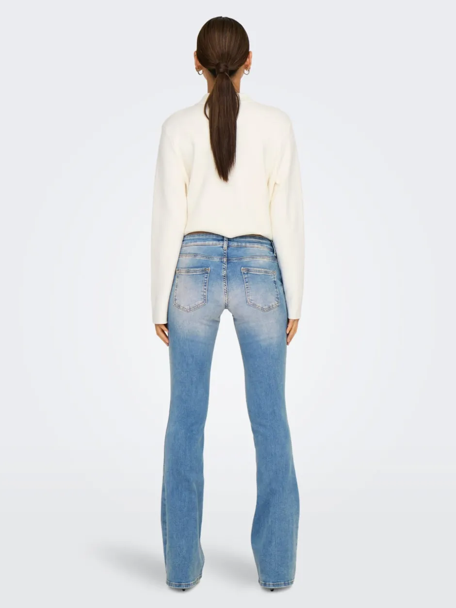Best ONLBLUSH Lav talje Flared fit Jeans Dame Jeans|Jeans
