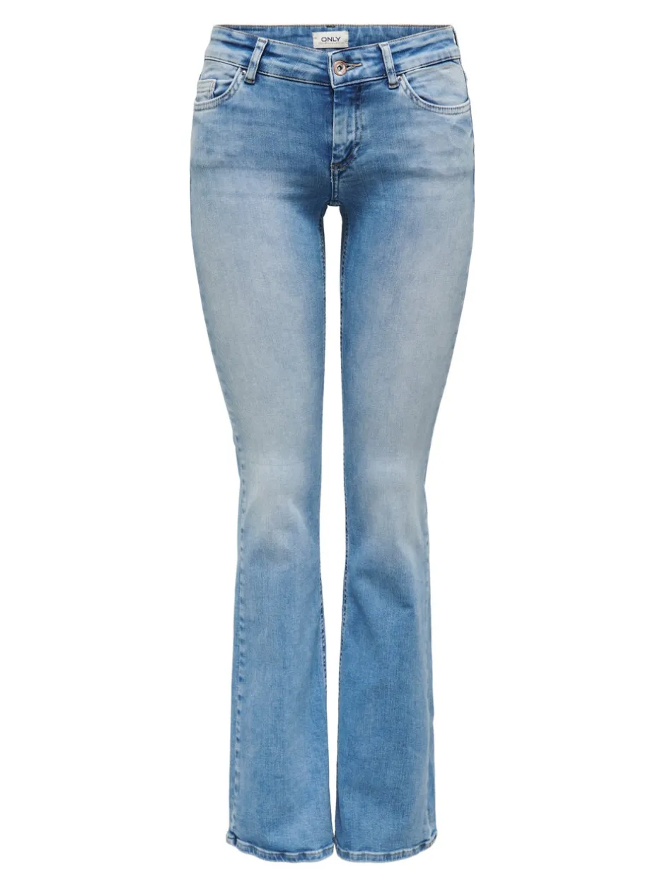 Best ONLBLUSH Lav talje Flared fit Jeans Dame Jeans|Jeans