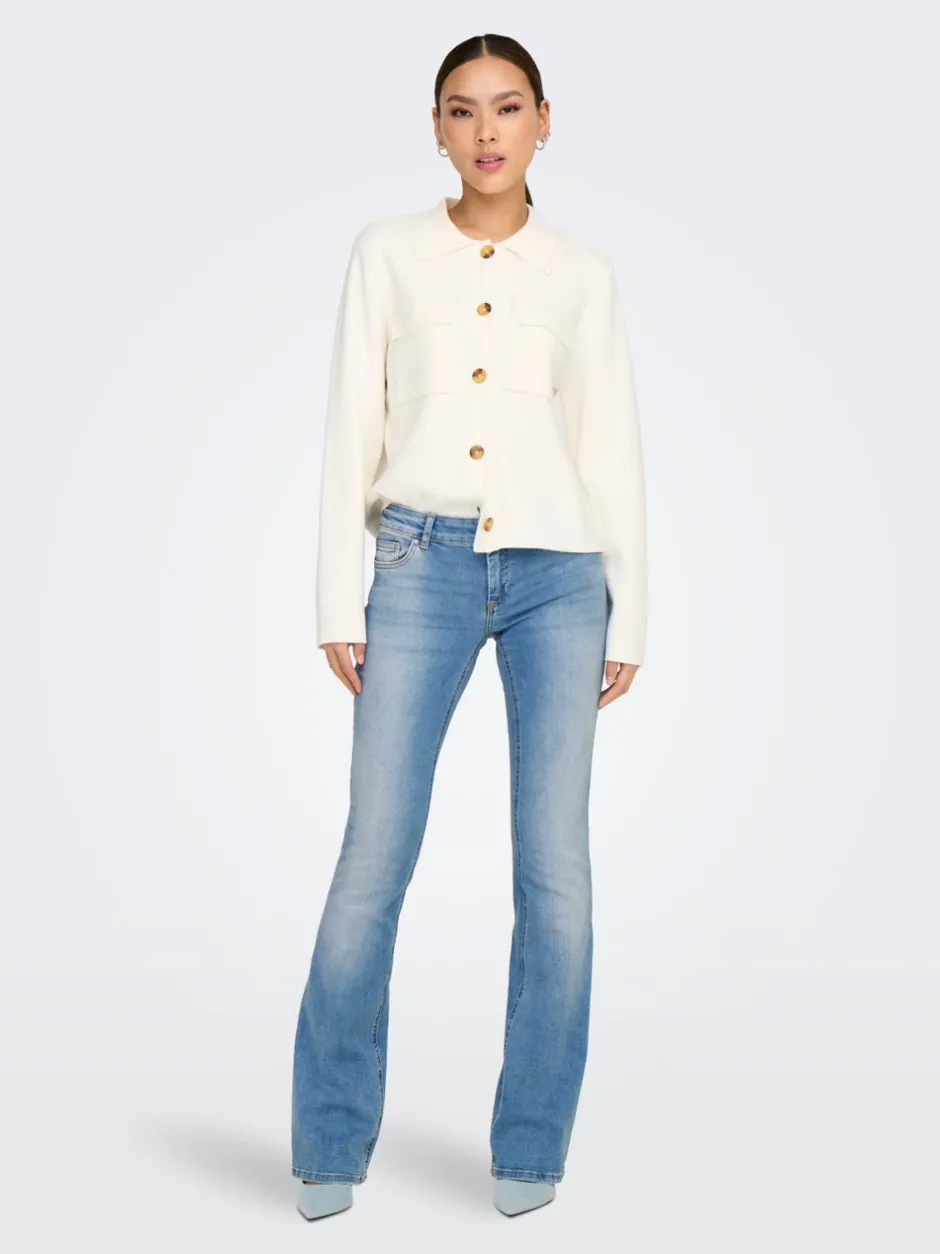 Best ONLBLUSH Lav talje Flared fit Jeans Dame Jeans|Jeans