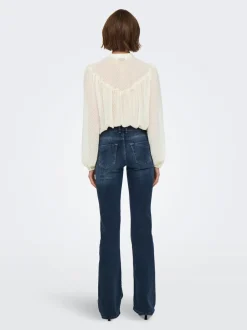Sale ONLBLUSH Mellemhøj talje Flared fit Jeans Dame Jeans|Jeans