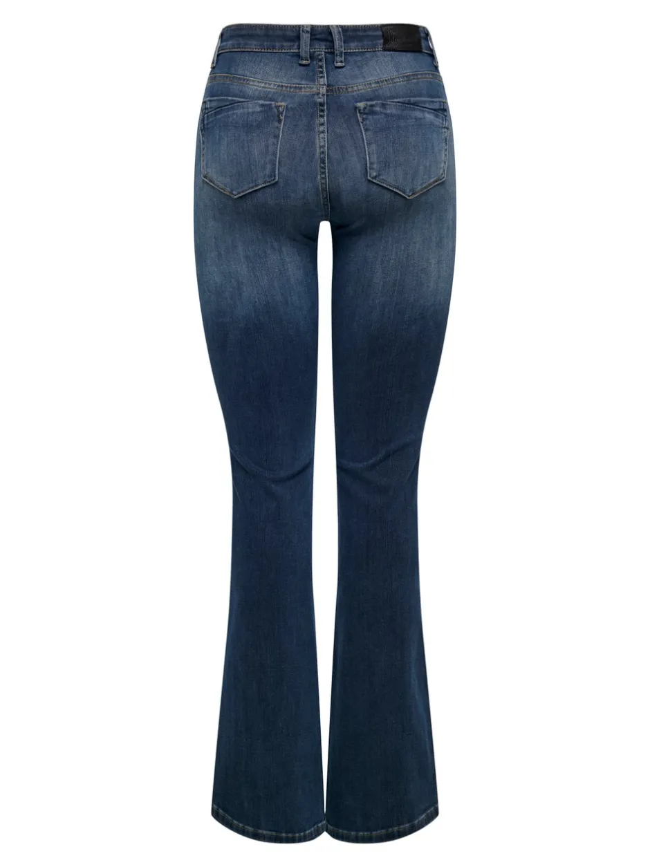 Sale ONLBLUSH Mellemhøj talje Flared fit Jeans Dame Jeans|Jeans
