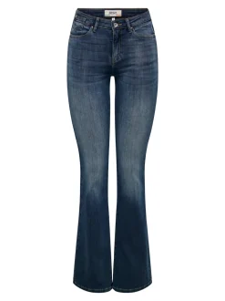 Sale ONLBLUSH Mellemhøj talje Flared fit Jeans Dame Jeans|Jeans