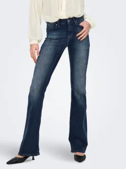 Sale ONLBLUSH Mellemhøj talje Flared fit Jeans Dame Jeans|Jeans