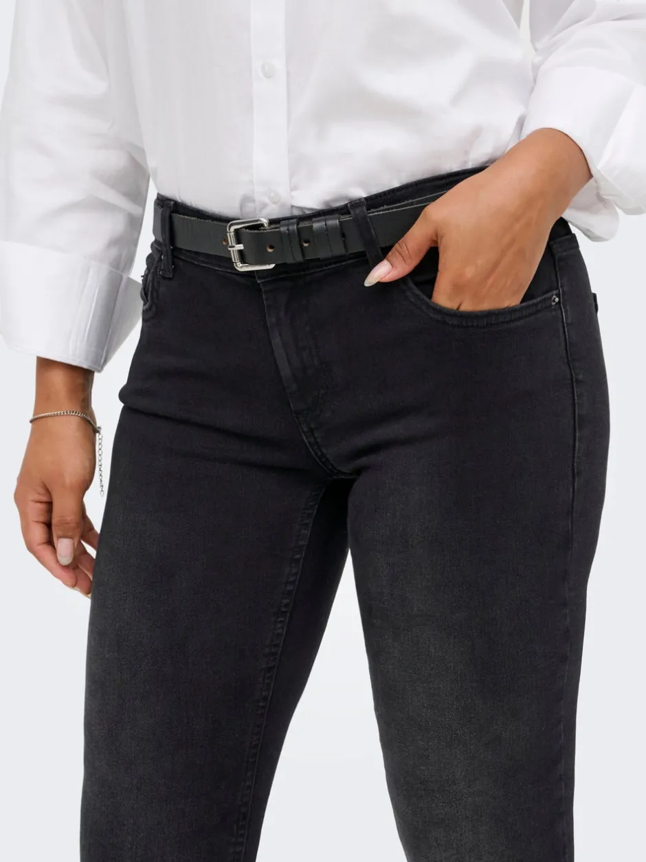 Clearance ONLBLUSH Mellemhøj talje Flared fit Jeans Dame Jeans|Jeans