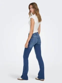 Sale ONLBLUSH Mellemhøj talje Flared fit Jeans Dame Jeans|Jeans