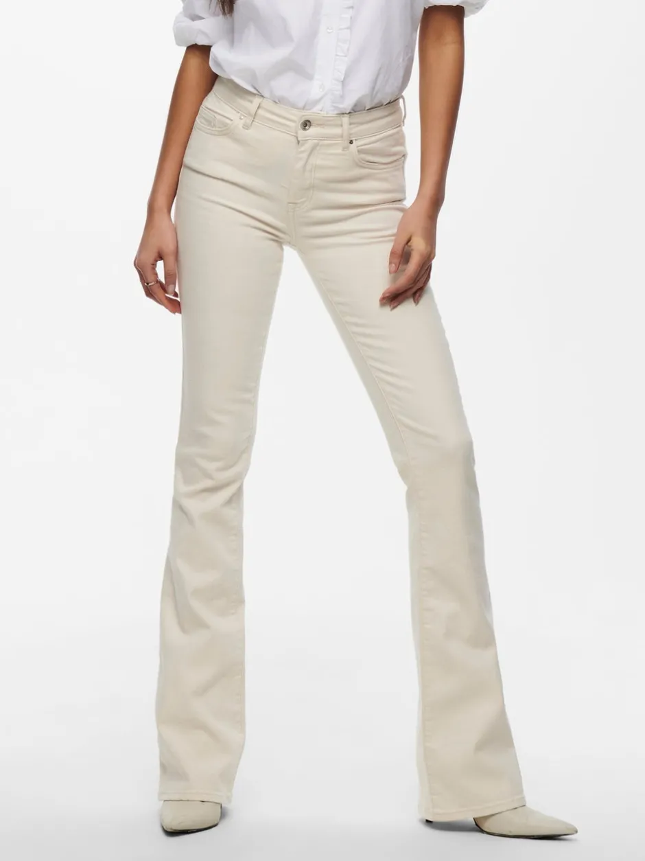 Hot ONLBLUSH Mellemhøj talje Flared fit Jeans Dame Jeans|Jeans