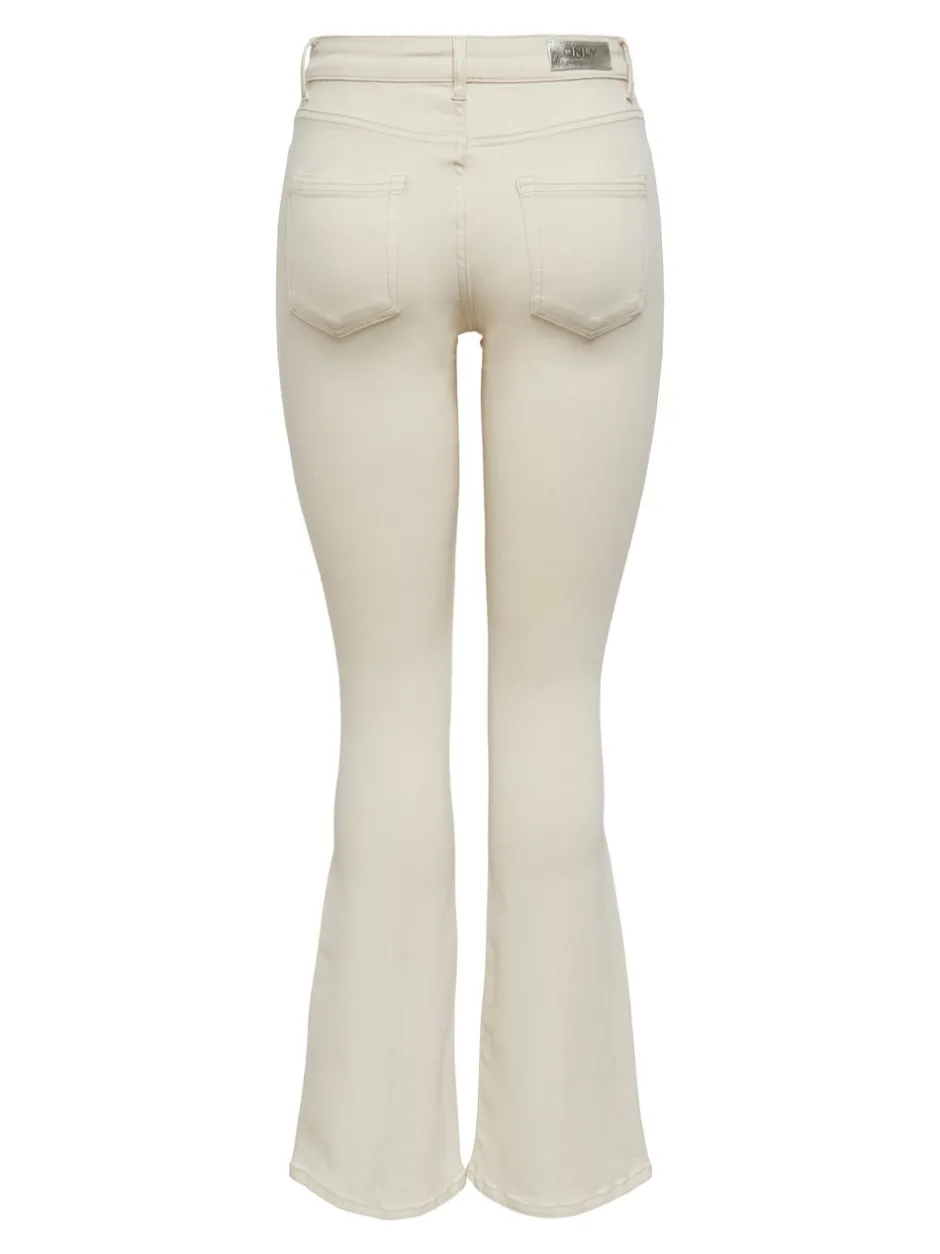 Hot ONLBLUSH Mellemhøj talje Flared fit Jeans Dame Jeans|Jeans
