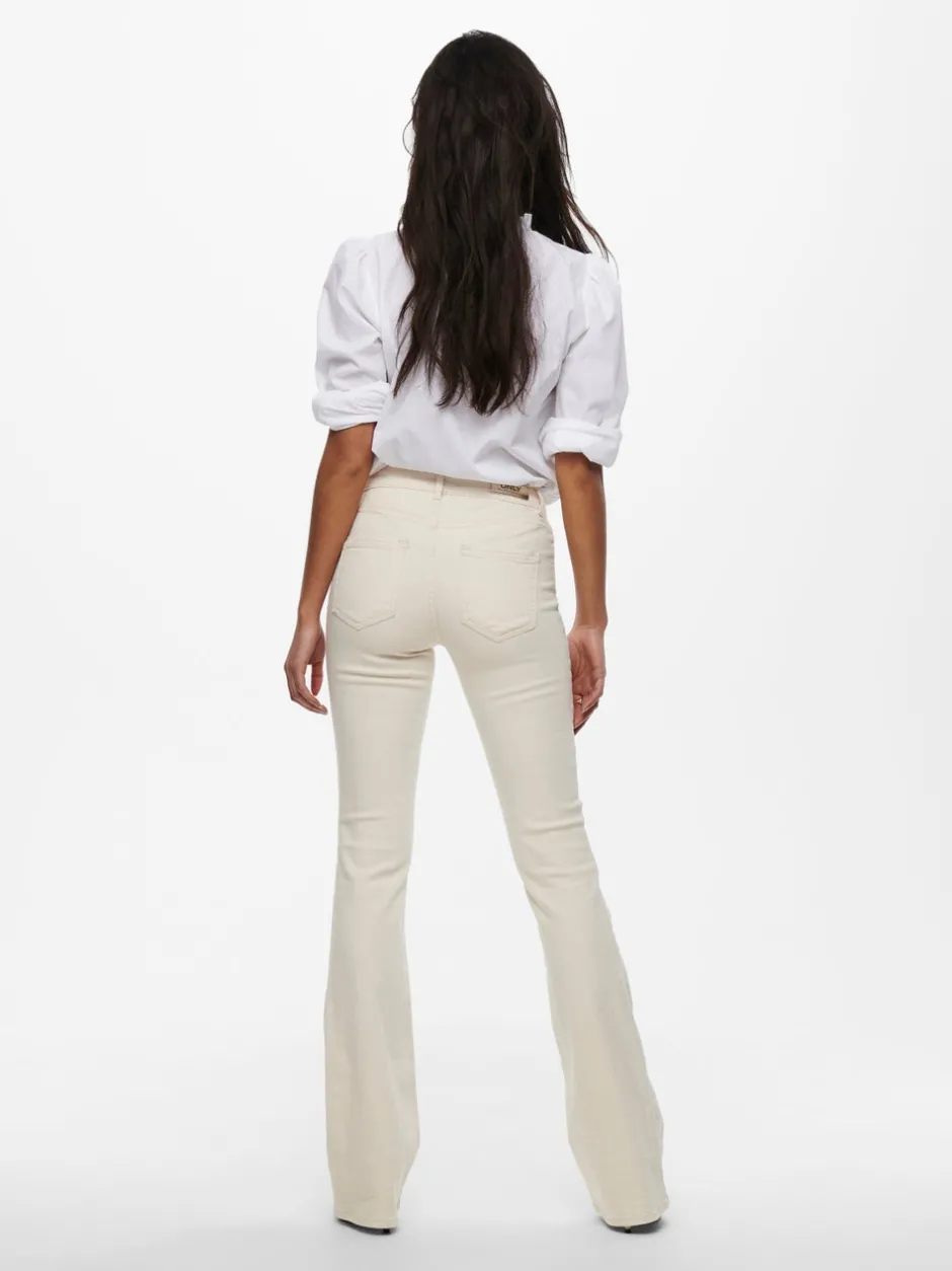 Hot ONLBLUSH Mellemhøj talje Flared fit Jeans Dame Jeans|Jeans