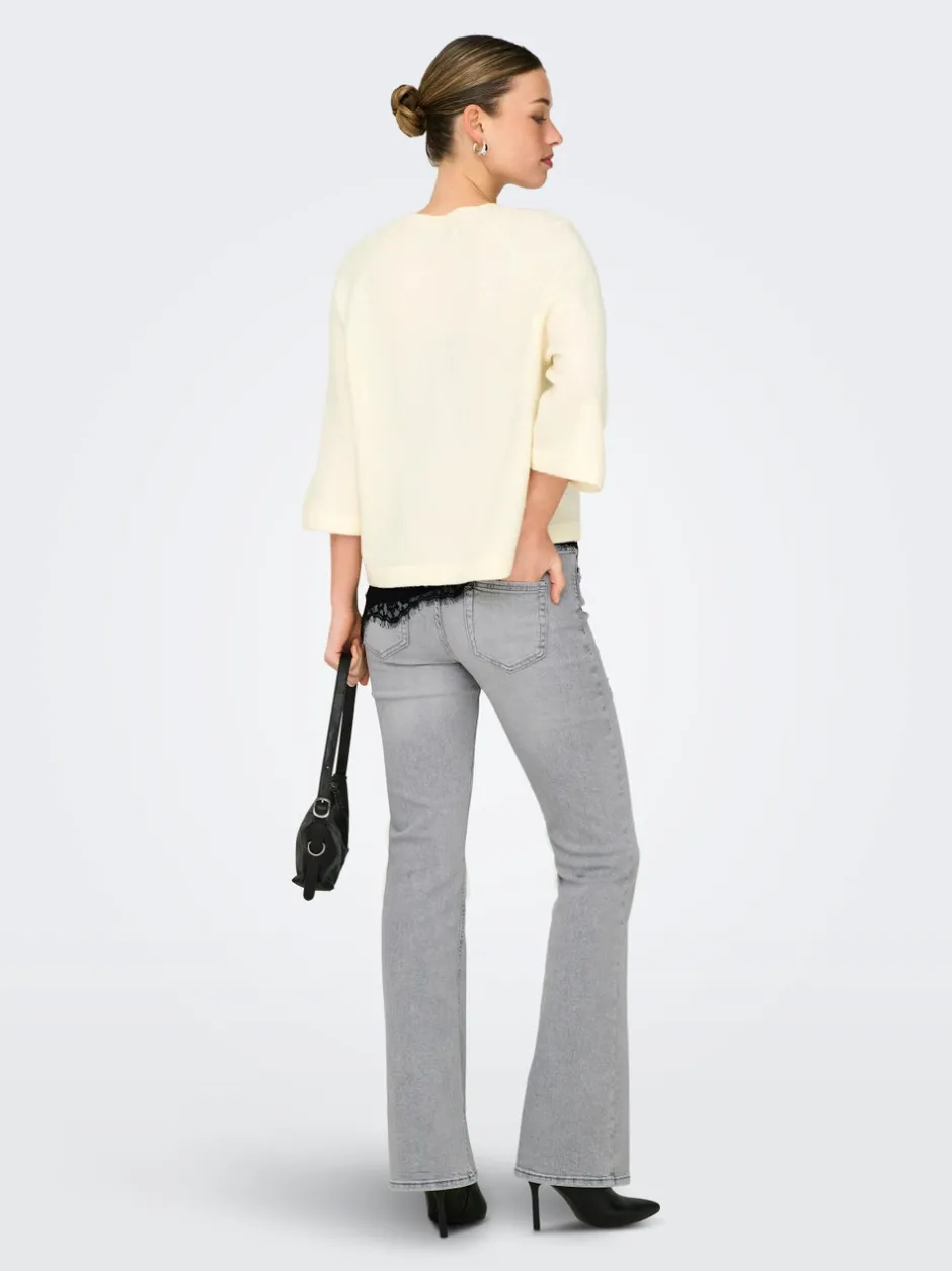 Clearance ONLBLUSH Mellemhøj talje Flared fit Jeans Dame Jeans|Jeans