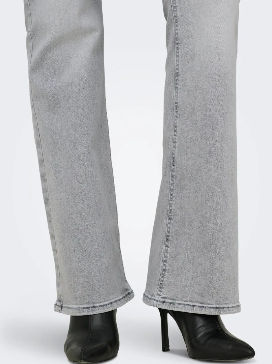 Clearance ONLBLUSH Mellemhøj talje Flared fit Jeans Dame Jeans|Jeans
