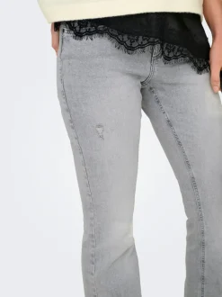 Clearance ONLBLUSH Mellemhøj talje Flared fit Jeans Dame Jeans|Jeans