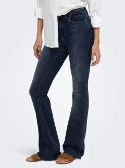 New ONLBLUSH Mellemhøj talje Flared fit Jeans Dame Jeans|Jeans