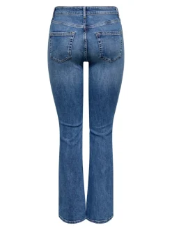 Best ONLBLUSH Mellemhøj talje Flared fit Jeans Dame Jeans|Jeans