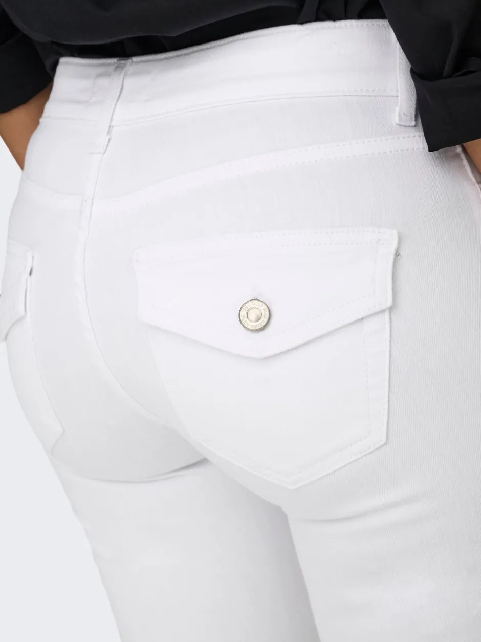 Sale ONLBLUSH Mellemhøj talje Flared fit Jeans Dame Jeans|Jeans