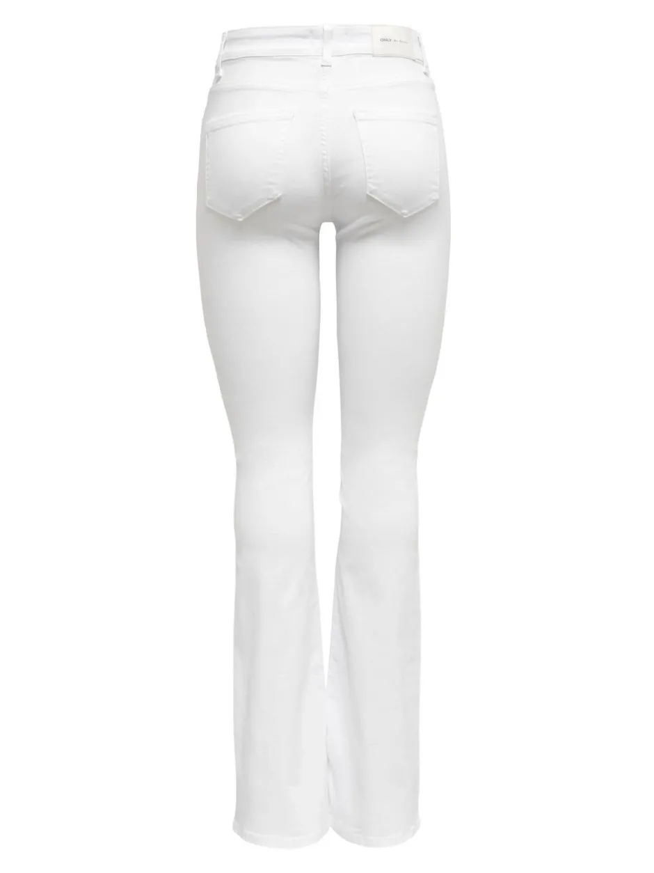 Sale ONLBLUSH Mellemhøj talje Flared fit Jeans Dame Jeans|Jeans