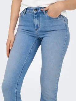 Discount ONLBLUSH Mellemhøj talje Flared fit Jeans Dame Jeans|Jeans