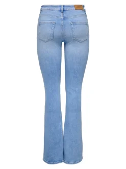 Discount ONLBLUSH Mellemhøj talje Flared fit Jeans Dame Jeans|Jeans