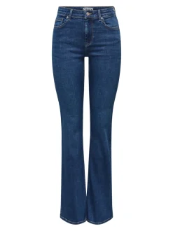 Clearance ONLBLUSH Mellemhøj talje Flared fit Jeans Dame Jeans|Jeans