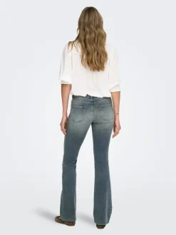 Online ONLBLUSH Mellemhøj talje Flared fit Jeans Dame Jeans|Jeans