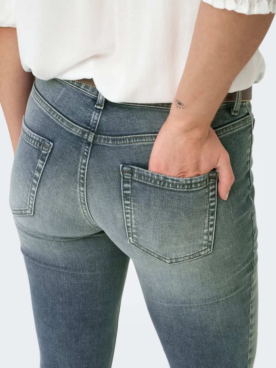 Online ONLBLUSH Mellemhøj talje Flared fit Jeans Dame Jeans|Jeans