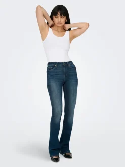 ONLBLUSH Mellemhøj talje Flared fit Jeans Dame Jeans|Jeans